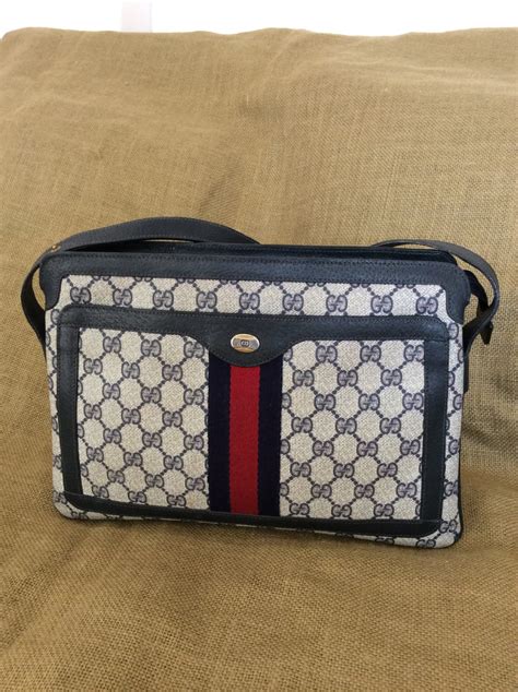 gucci blue stone vintage purse|gucci accessory blue.